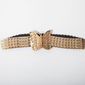 Vintage Gold Butterfly Belt